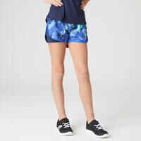 Girls' 2-in-1 Breathable Multisport Shorts - Blue Print