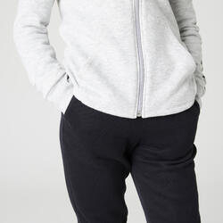 Pantaloni bambina ginnastica 500 grigio melange DOMYOS | DECATHLON