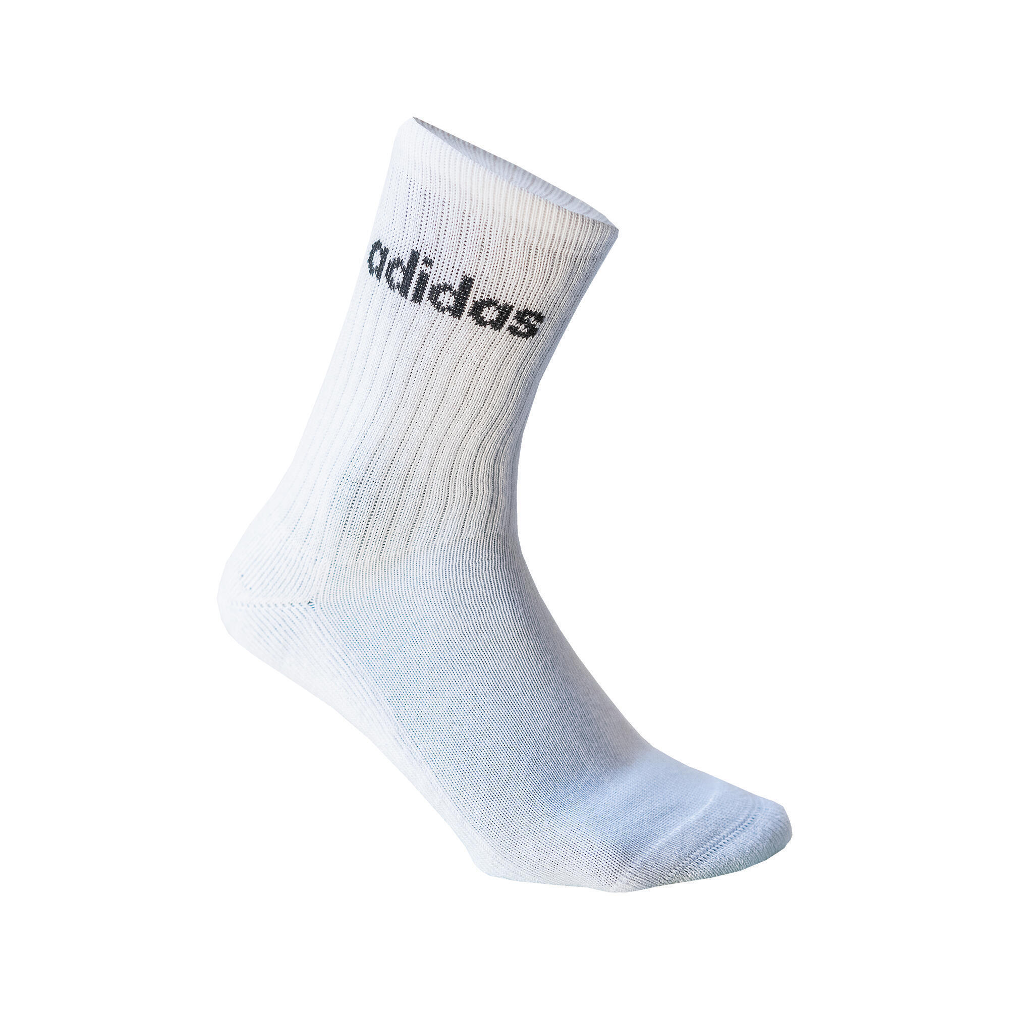 CHAUSSETTES DE SPORT HAUTES ADIDAS BLANC LOT DE 3 ADIDAS Decathlon
