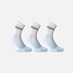 Ψηλές αθλητικές κάλτσες Πακέτο των 3 - Λευκό