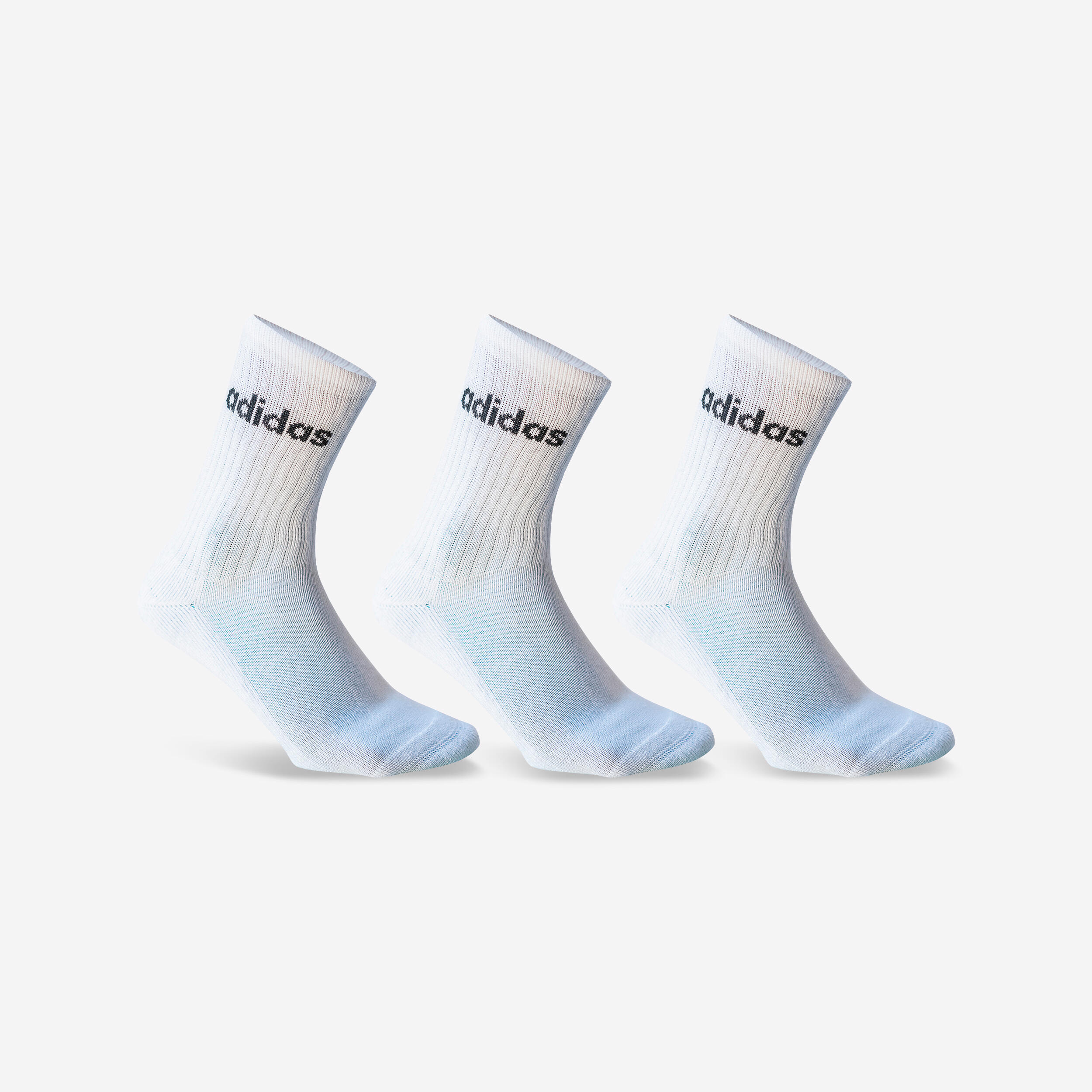 ADIDAS HOGE TENNISSOKKEN WIT SET VAN 3 PAAR | ADIDAS | Decathlon.nl