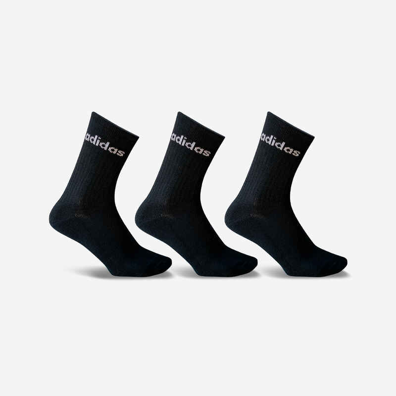 ДЪЛГИ СПОРТНИ ЧОРАПИ ADIDAS, 3 ЧИФТА, ЧЕРНИ ДЪЛГИ СПОРТНИ ЧОРАПИ ADIDAS, 3 ЧИФТА, ЧЕРНИ