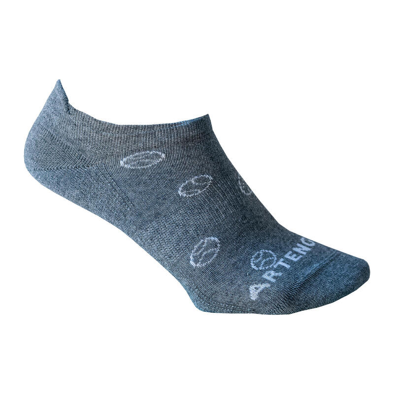 Nízké tenisové ponožky RS160 šedé, bílé 3 páry 