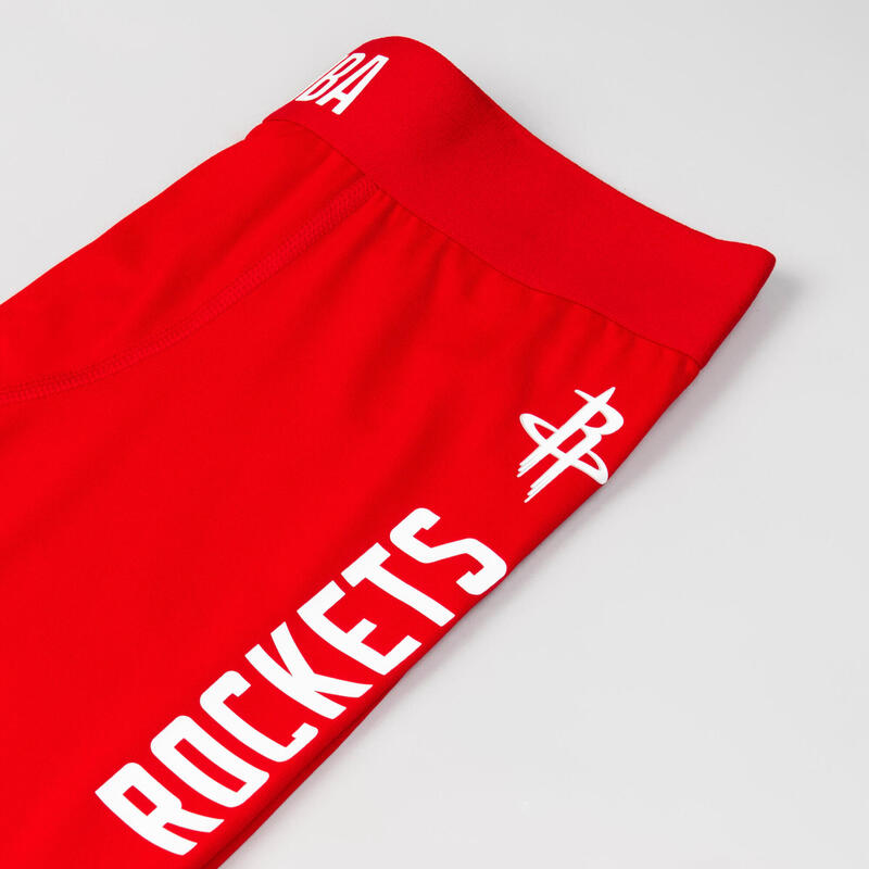 Legging 3/4 de basketball NBA Houston Rockets Adulte - 500 rouge