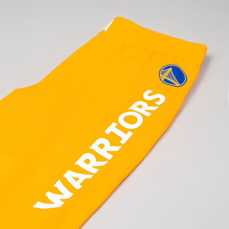 Legging 3/4 de basketball NBA Golden State Warriors Adulte - 500 jaune