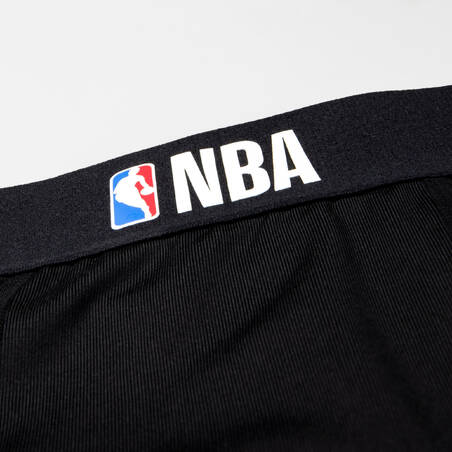 Adult's Base Layer Capri Basketball Leggings - Black/NBA Los Angeles Lakers