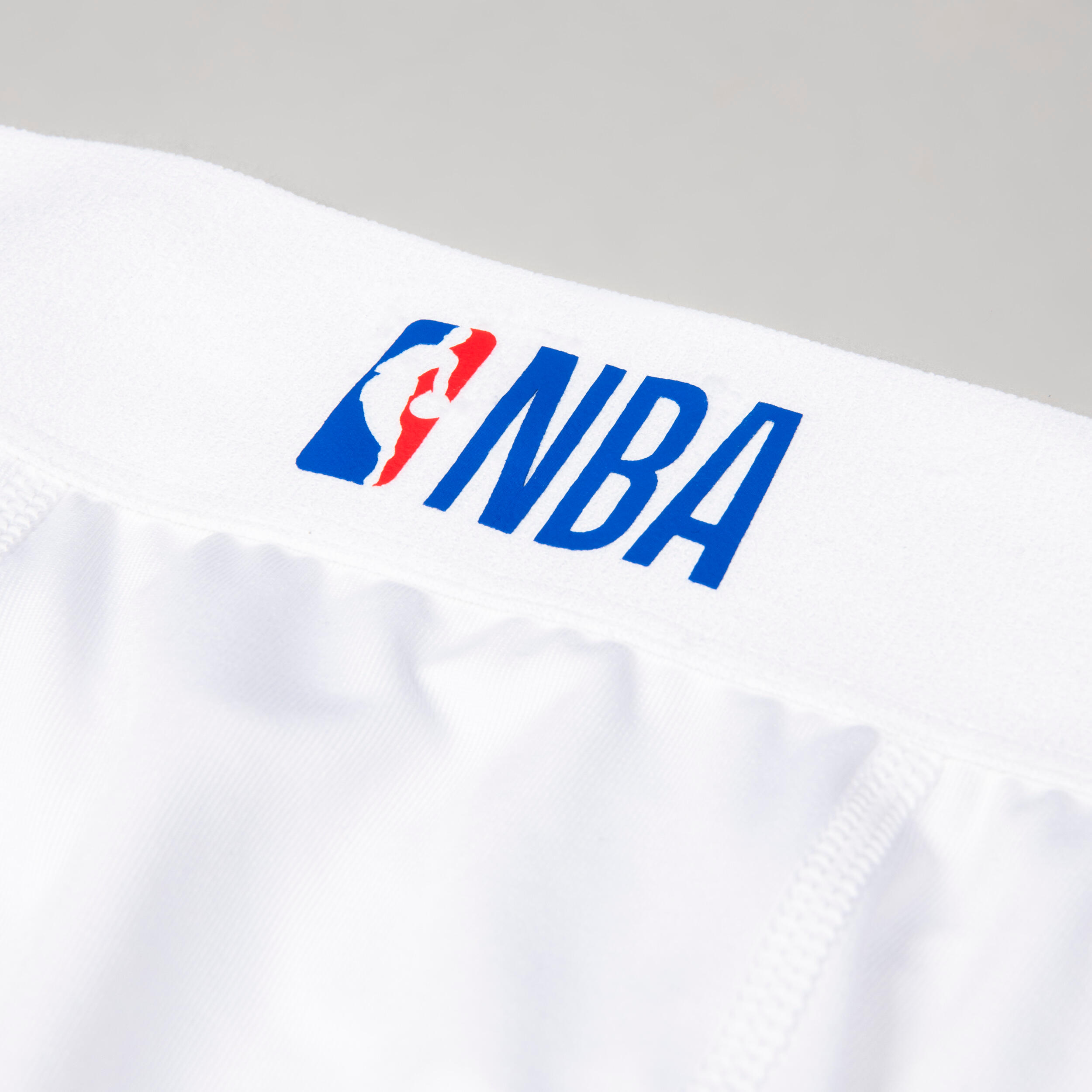 Calças Térmicas 3/4 de Basquetebol NBA Golden State Warriors Adulto 500 Branco 3/17