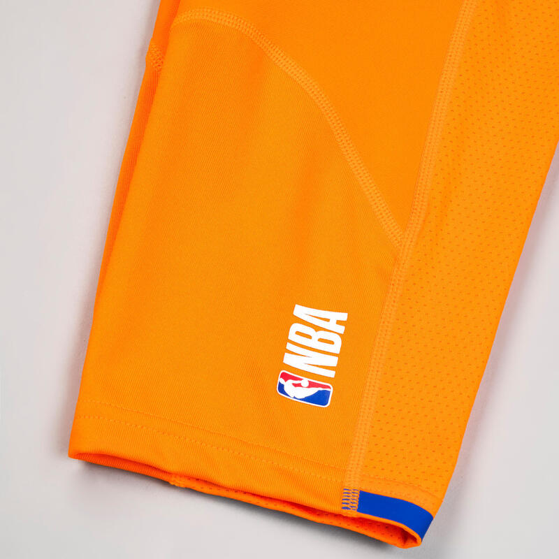 Legging 3/4 de basketball NBA New York Knicks Adulte - 500 orange