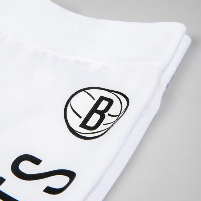 Men's Base Layer Basketball Capri Leggings White/NBA Brooklyn Nets