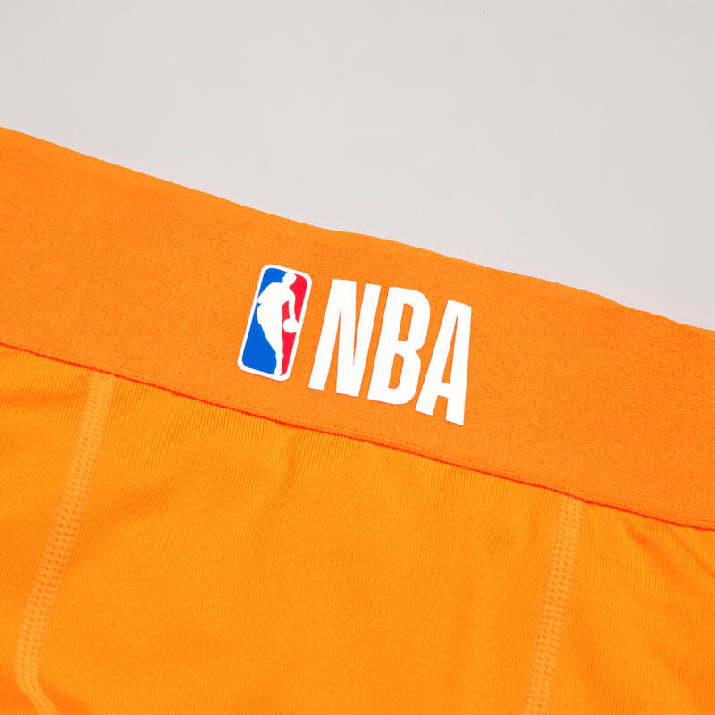 Legging 3/4 de basketball NBA New York Knicks Adulte - 500 orange