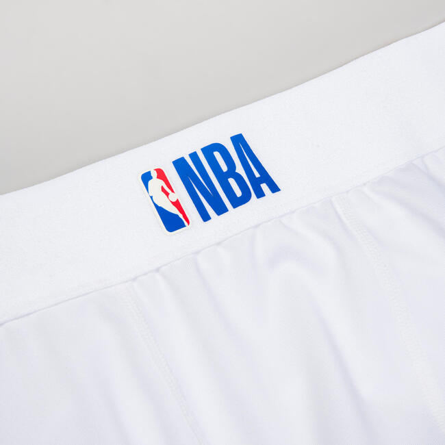Men's Base Layer Basketball Capri Leggings White/NBA Brooklyn Nets