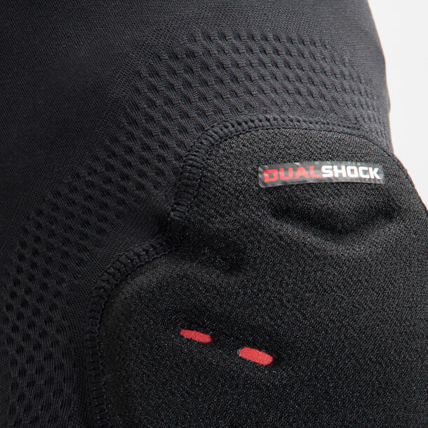 Kids Basketball Knee Pad Tarmak KP500X2 NBA Dualshock Black