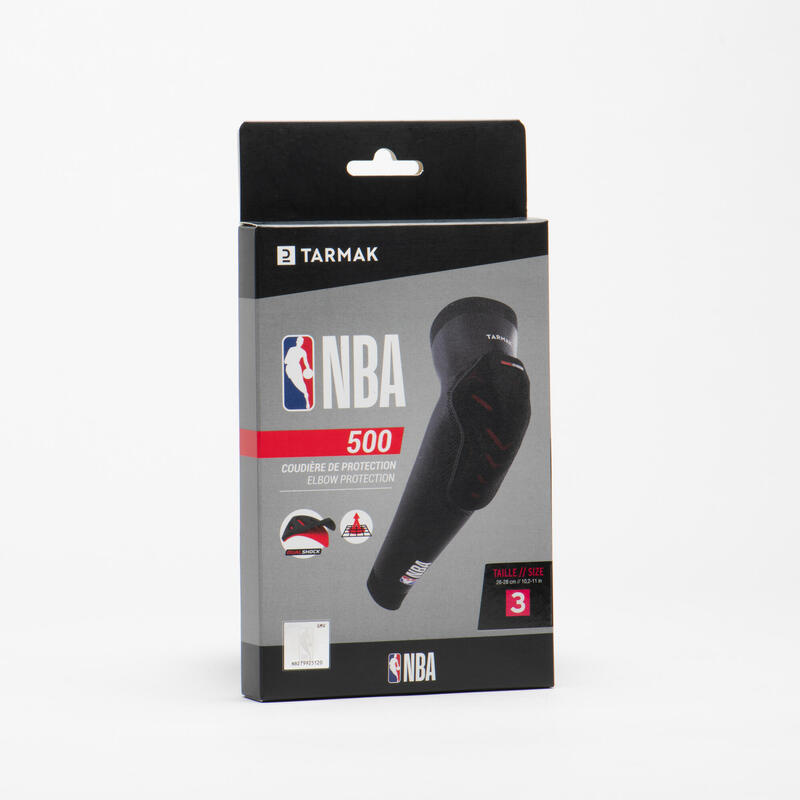 Beschermende armsleeve voor basketbal volwassenen NBA Dualshock EP500 zwart