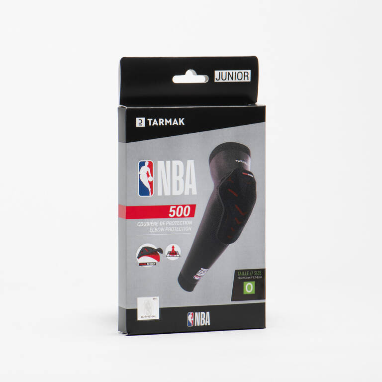 Kids' Basketball Elbow Guard EP500 - Black NBA | Dualshock