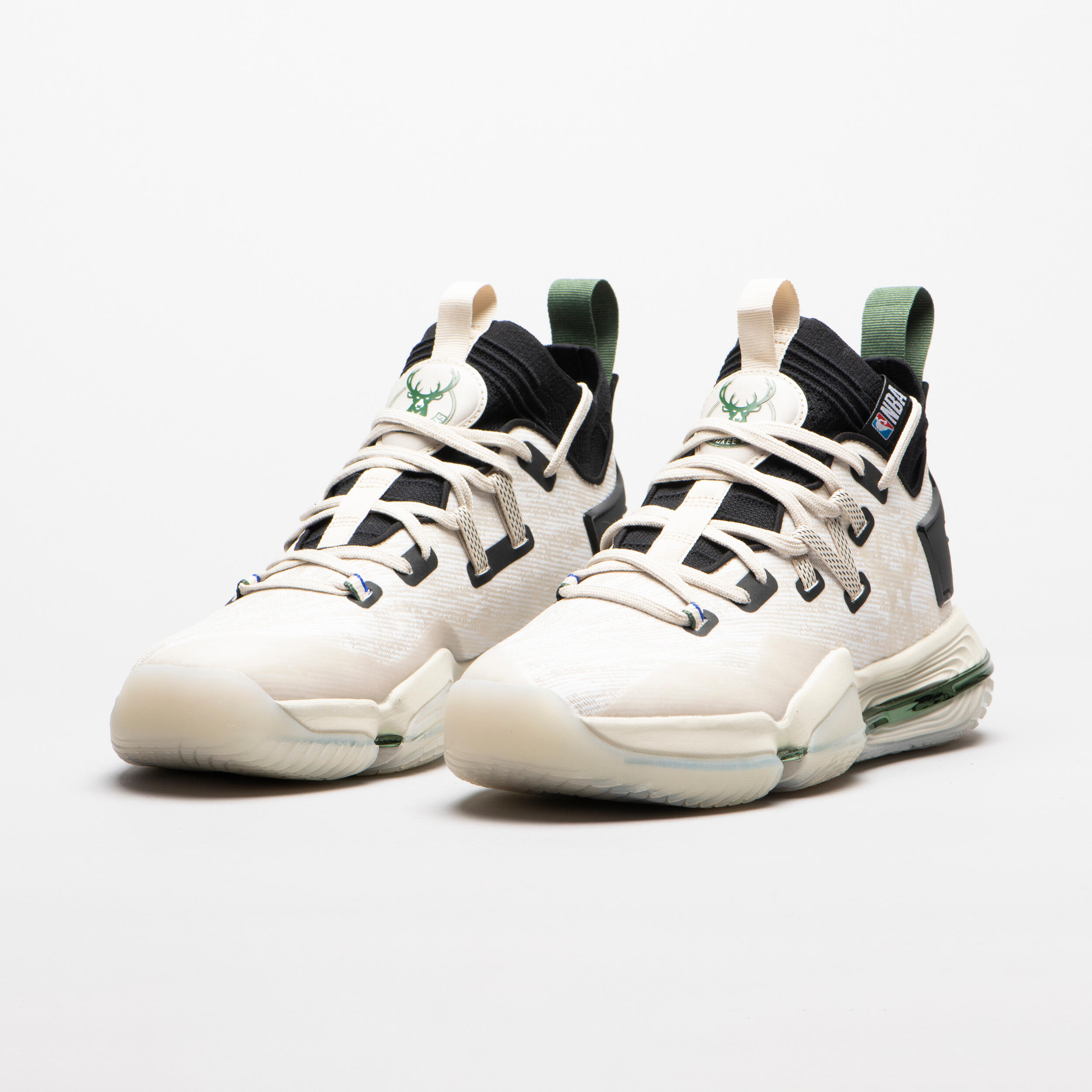 Mid-Rise Basketball Shoes SE900 - Beige/NBA Milwaukee Bucks 2/10