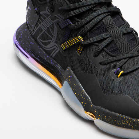 Mid-Rise Basketball Shoes SE900 - Black/NBA Los Angeles Lakers