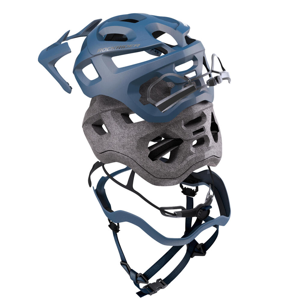 CASQUE VELO VTT EXPL 500 BLEU