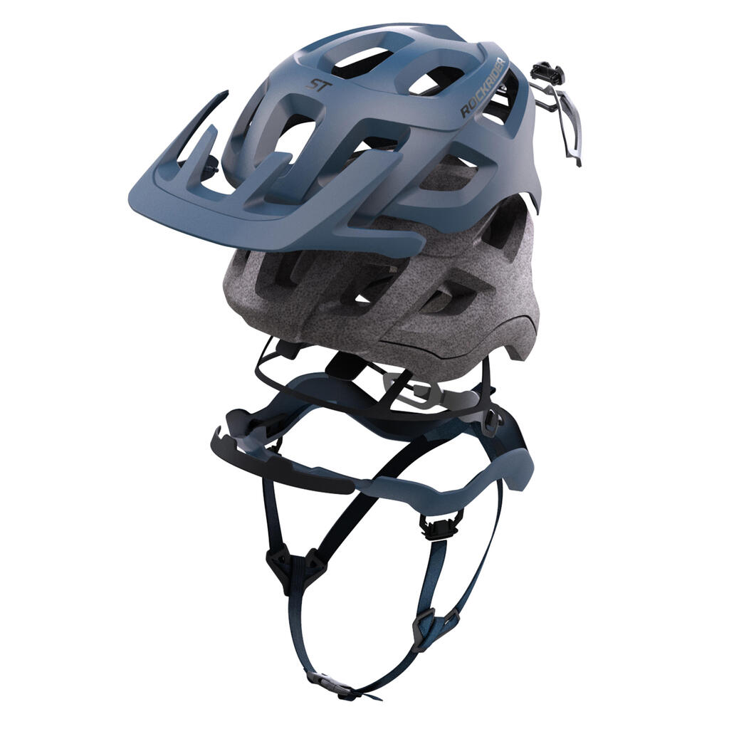 CASQUE VELO VTT EXPL 500 BLEU