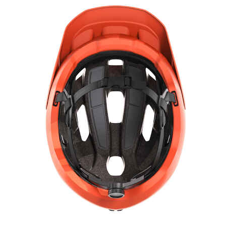 Casco bicicleta MTB adulto Rockrider ST 500 naranja fluo