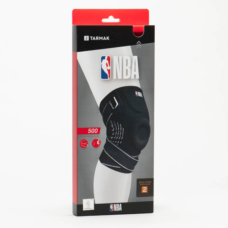 Adult Right/Left Knee Support Mid 500 NBA - Black