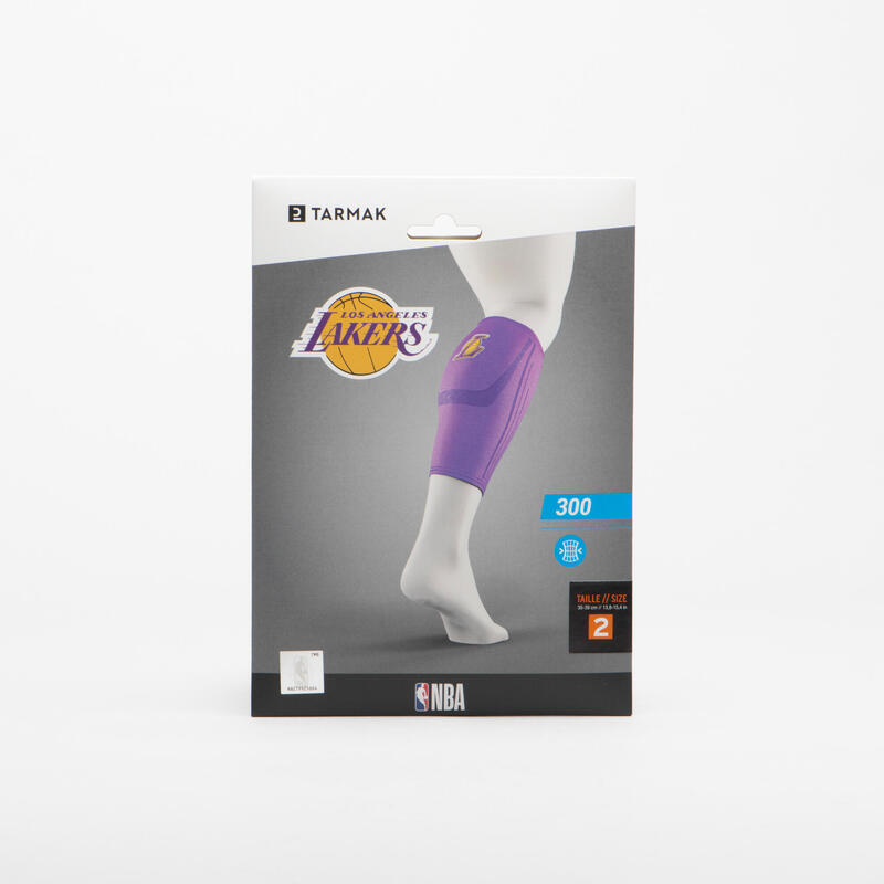 Proteção de Panturrilha Esquerda/Direita Basquetebol Adulto SOFT 300 NBA Lakers