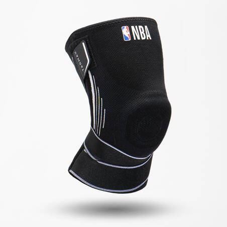 Knee Brace Kanan/Kiri Dewasa untuk Menyokong Ligamen Mid 500 - Hitam