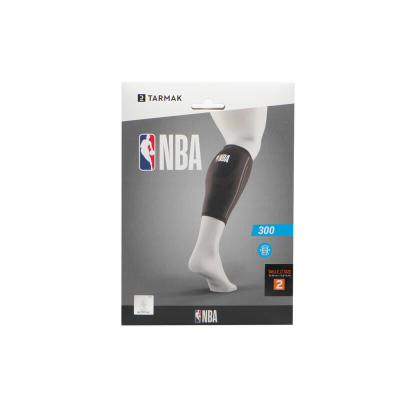 Protecție Gambă susținere Dreapta / Stânga Soft 300 NBA Negru Adulți