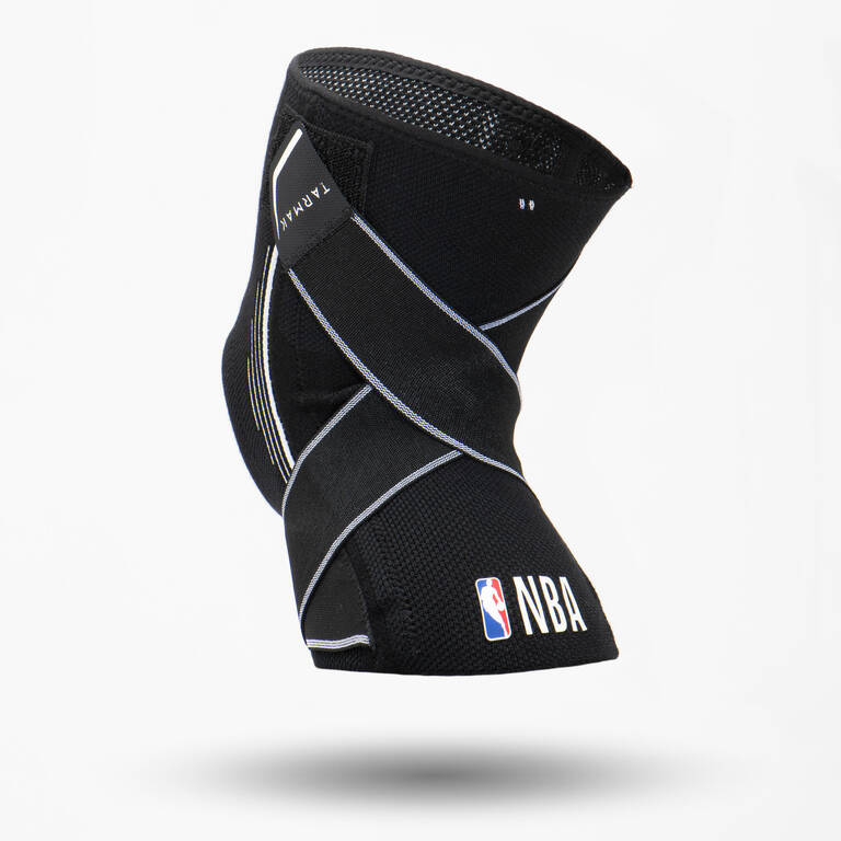 Knee Brace Kanan/Kiri Dewasa untuk Menyokong Ligamen Mid 500 - Hitam