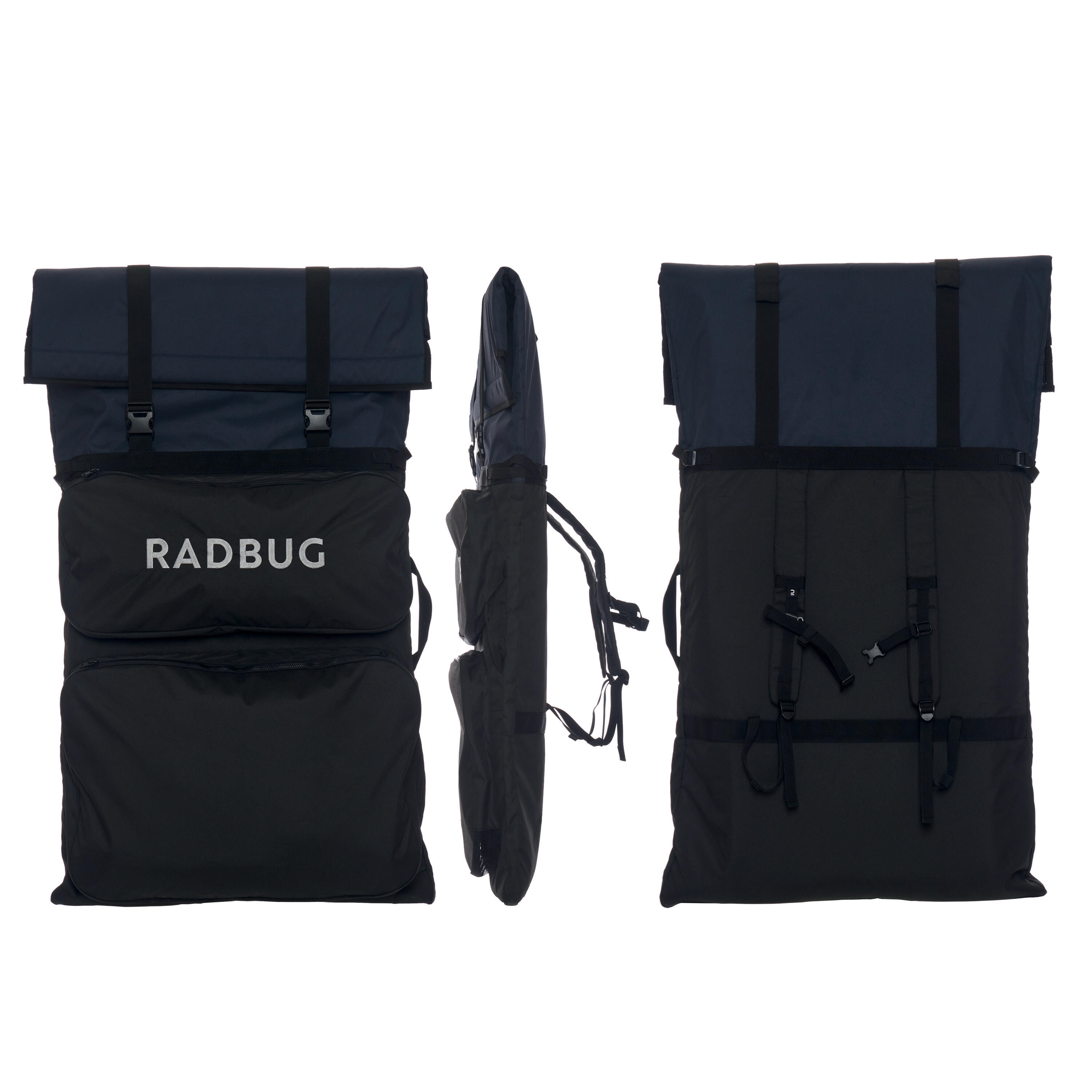 Housse double bodyboard 500 quiver noir bleu Housse double bodyboard 500 quiver noir bleu