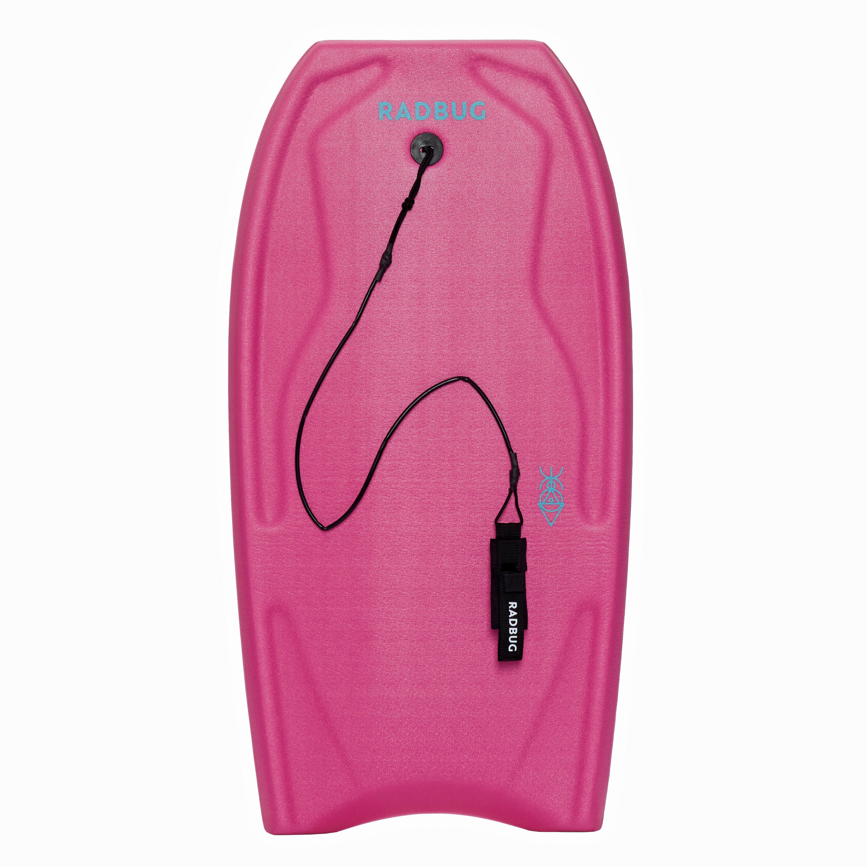 Bodyboard 100 roze met pols leash 6/6
