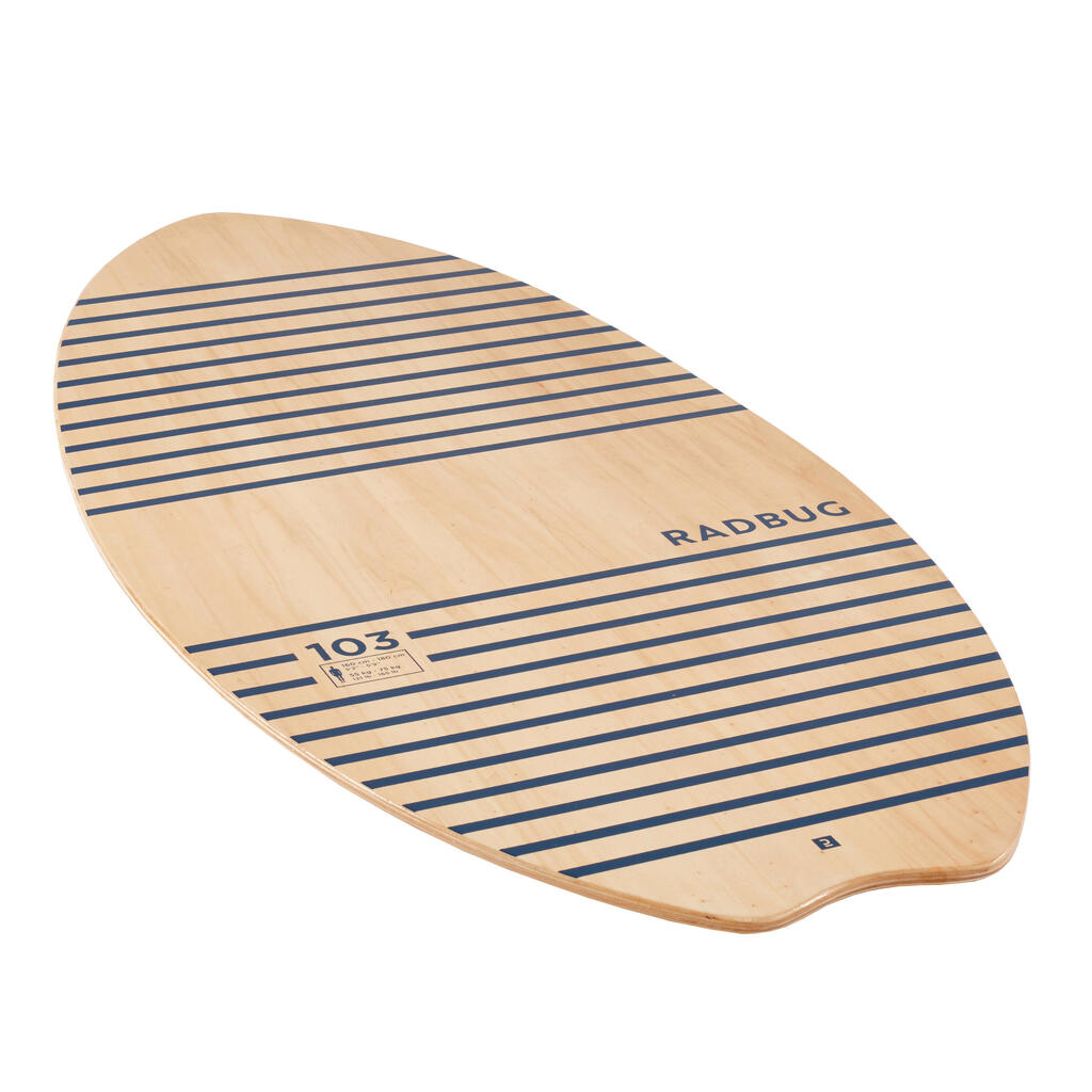 Täiskasvanute puidust skimboard 100, puit