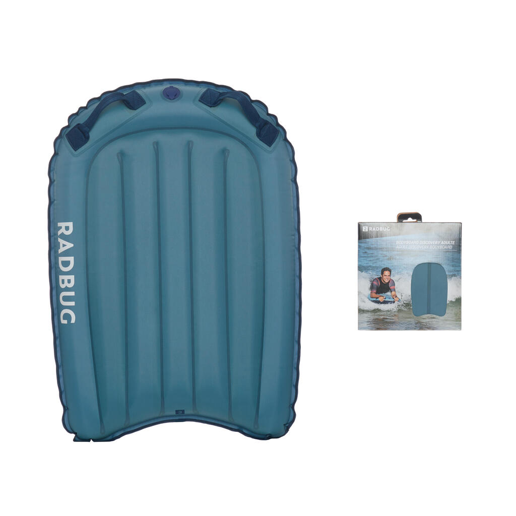 BEGINNER INFLATABLE BODYBOARD - COMPACT BLUE (>25KG)