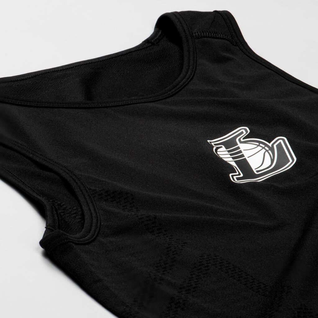 Men's Slim Fit Basketball Base Layer Jersey UT500 - NBA Brooklyn Nets