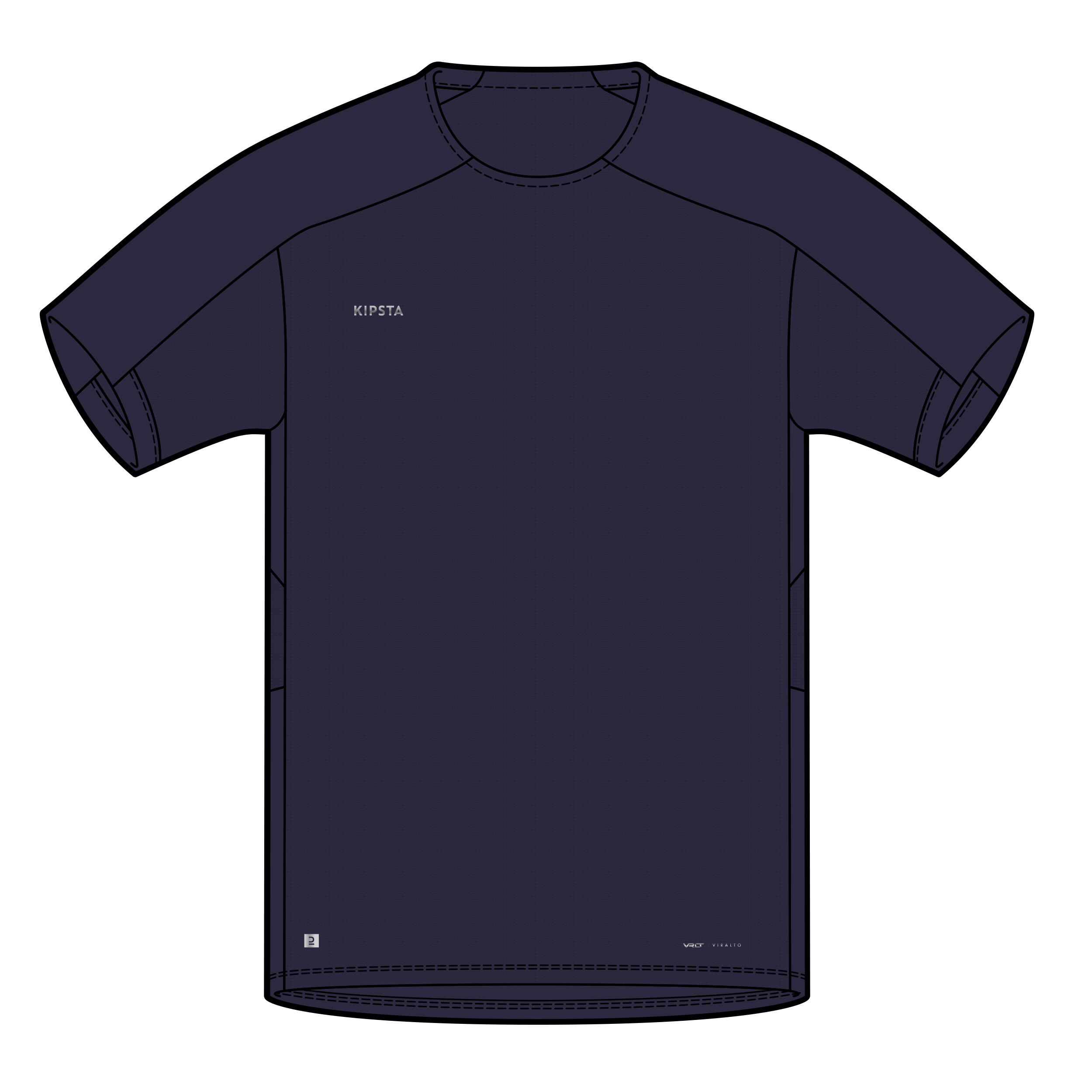 Camiseta de fútbol manga corta Niños Kipsta Viralto Club azul 8/8