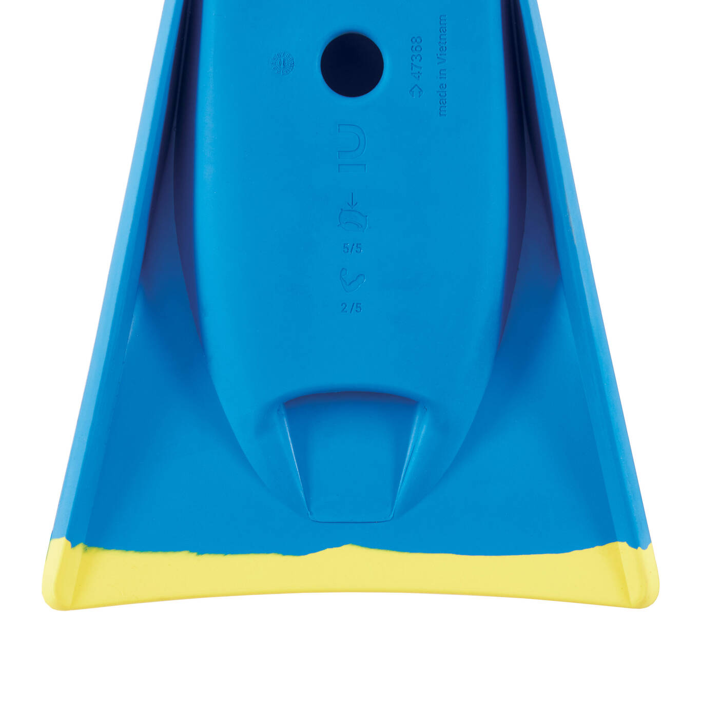 Bodyboarding Fins 100 Eco-Designed - Blue Yellow - Decathlon