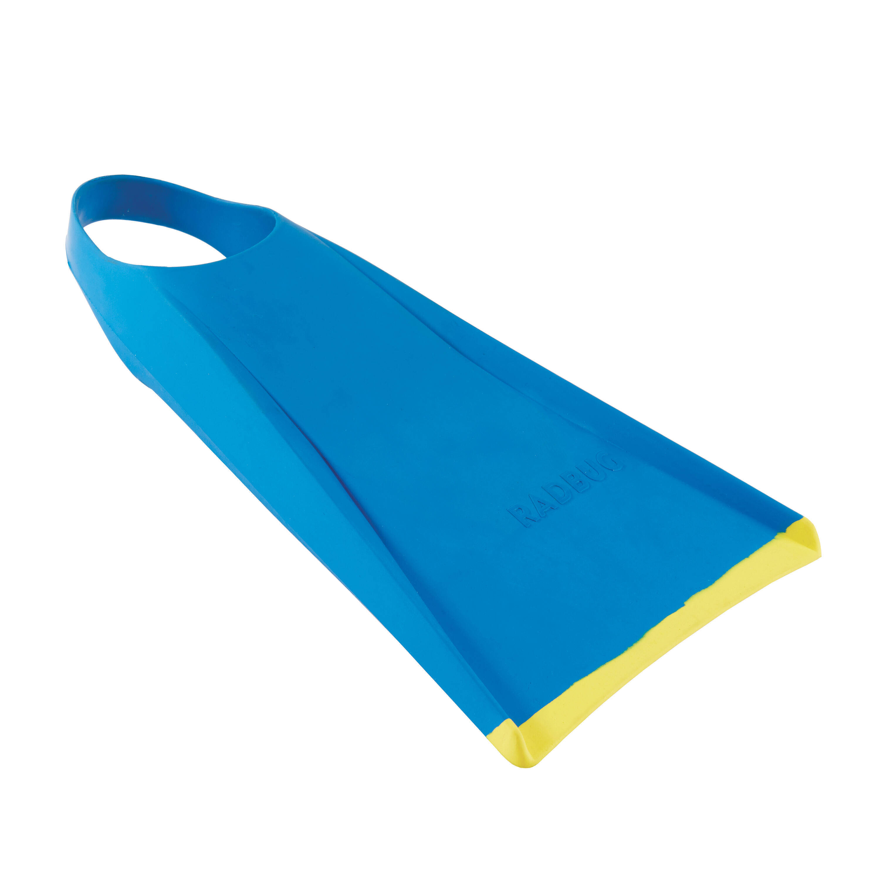 100 bodyboard fins-blue yellow -  1
