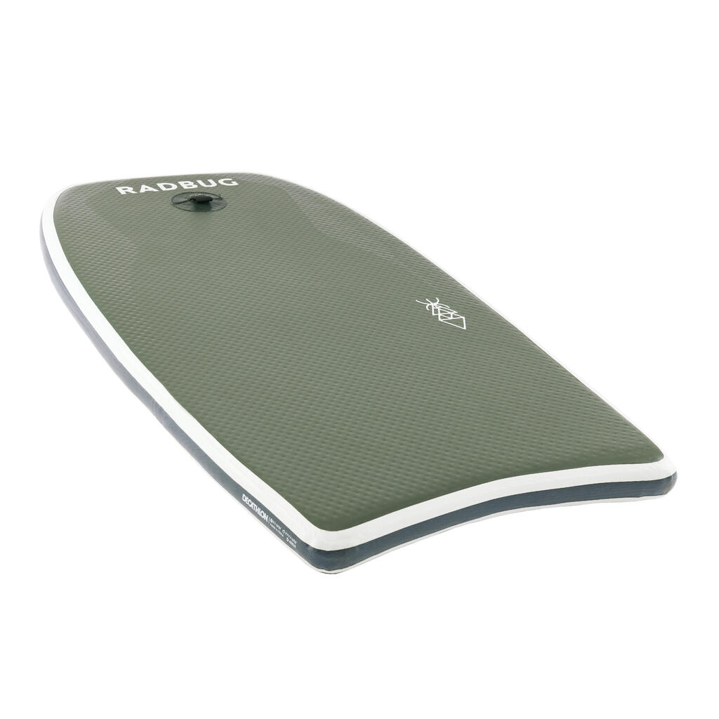 AIR 500 inflatable bodyboard with backpack - khaki. Pump not included.