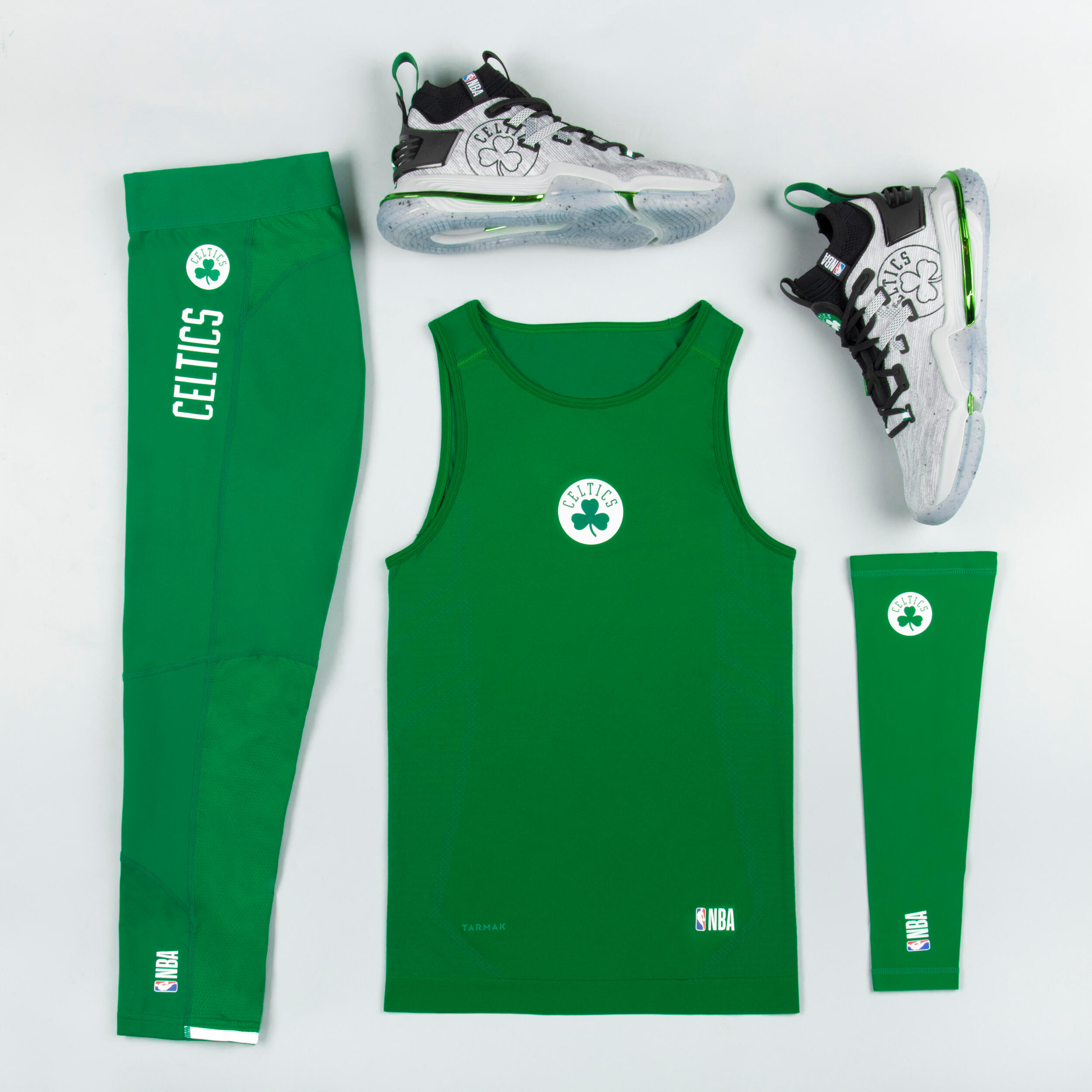 Adult Basketball 3/4 Leggings 500 - NBA Boston Celtics/Green 6/10