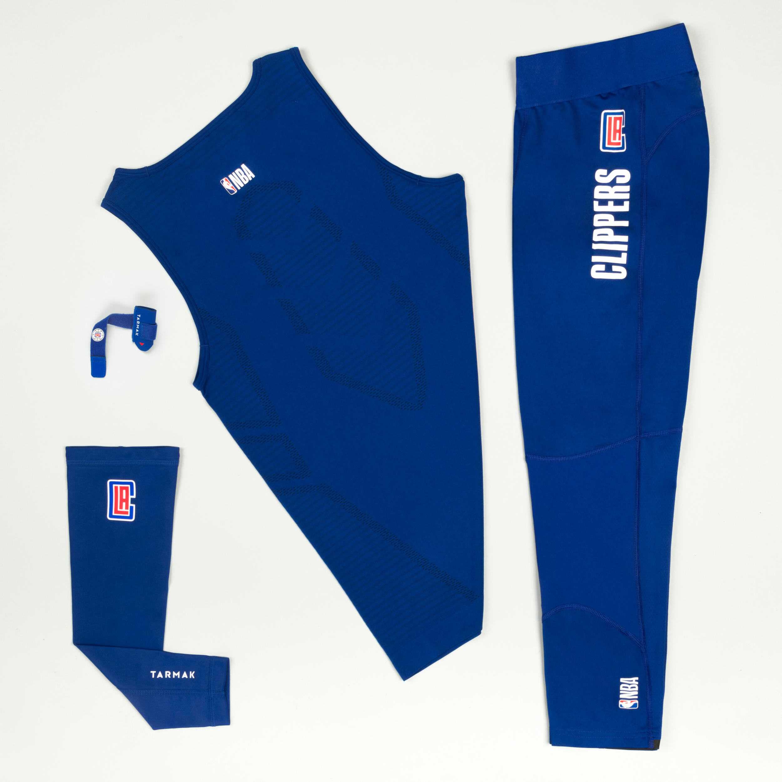 Adult Basketball 3/4 Leggings 500 - NBA Los Angeles Clippers/Blue 6/10