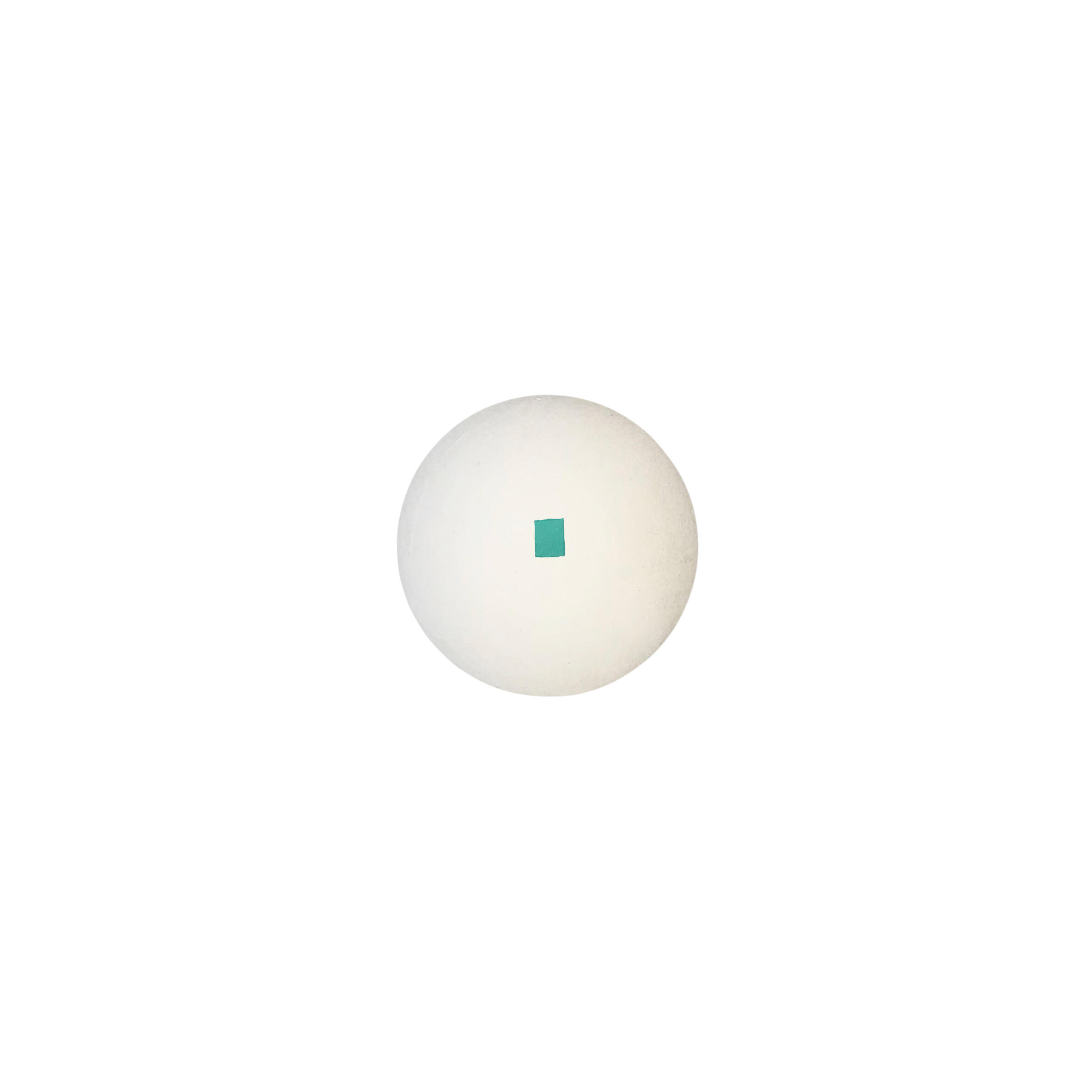 EUSKALDUNA Pelota Paleta Goma Maciza Blanca cuadrado verde (bola)