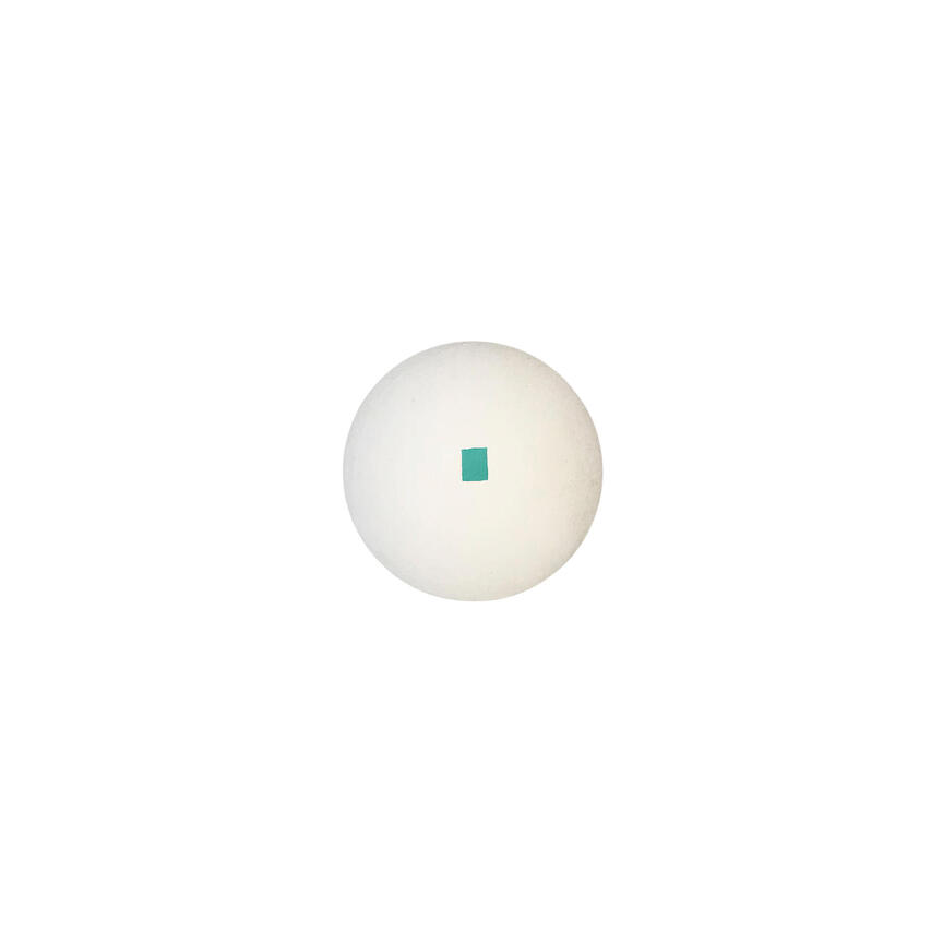 Pelota Paleta Goma Maciza Blanca cuadrado verde (bola) Euskalduna