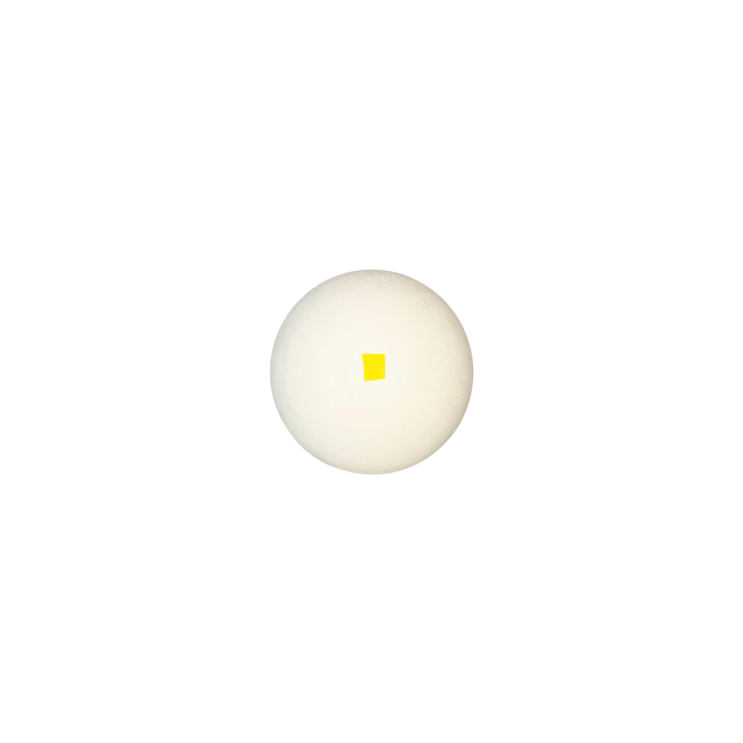ARAMBILLET Pelota Paleta Goma Maciza Blanca Cuadrado Amarillo (bola)