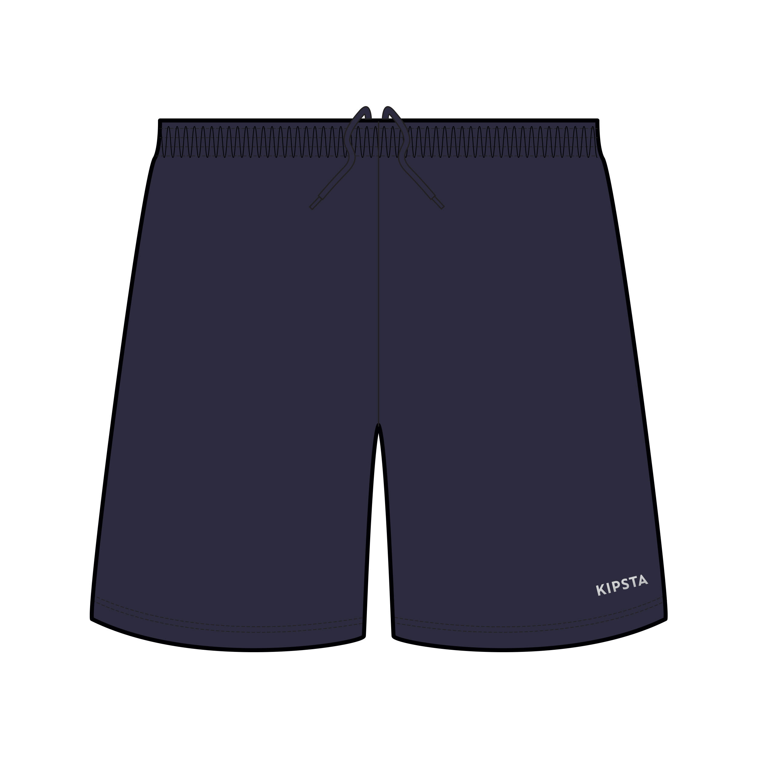 F100 Adult Football Shorts - Navy Blue 2/3