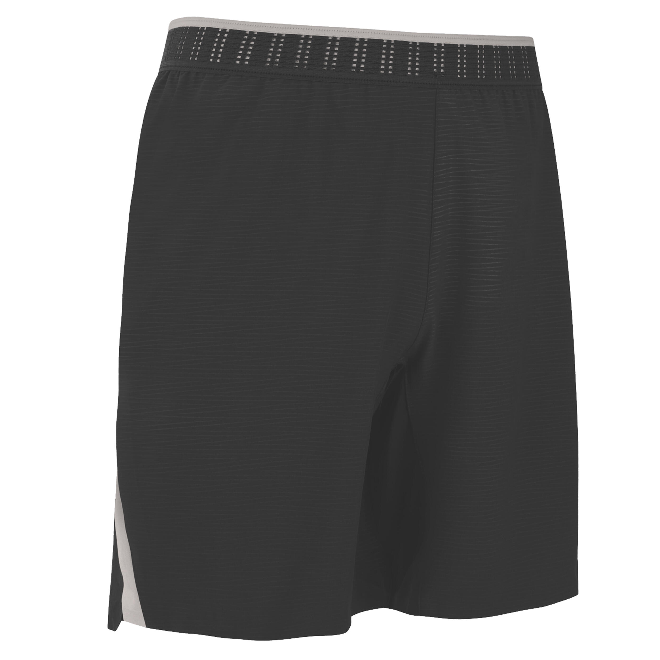 Pantalón corto de fútbol adulto CLR marrón y beis 2/4
