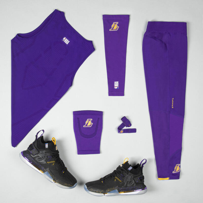 Molletière de maintien gauche/droite Adulte NBA Lakers - Soft 300 violet