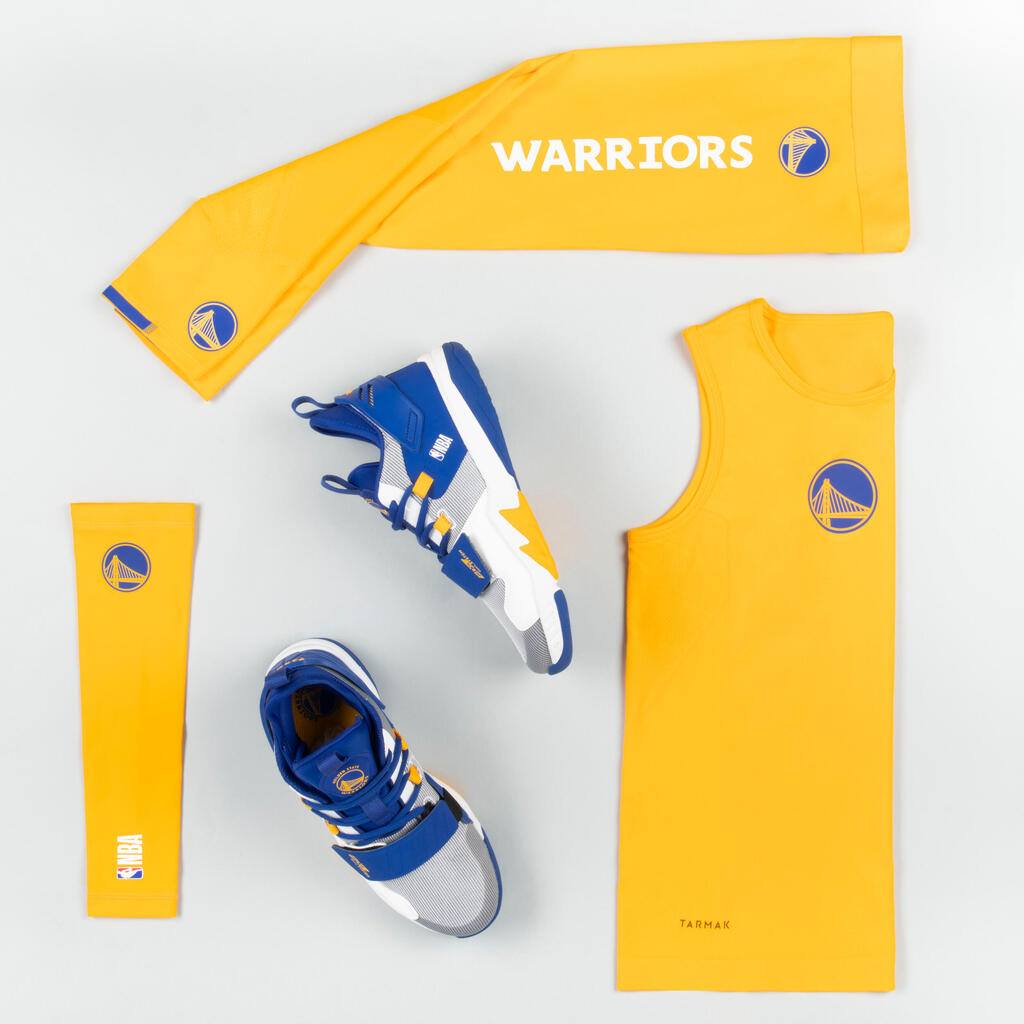 ДЕТСКИ 3/4 КЛИН ЗА БАСКЕТБОЛ NBA GOLDEN STATE WARRIORS, ЖЪЛТ