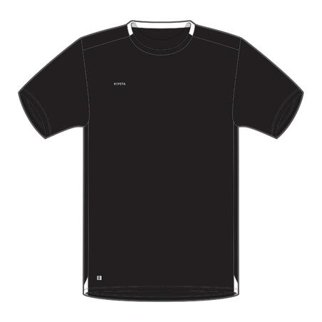 Crna majica za fudbal ESSENTIAL CLUB za odrasle 