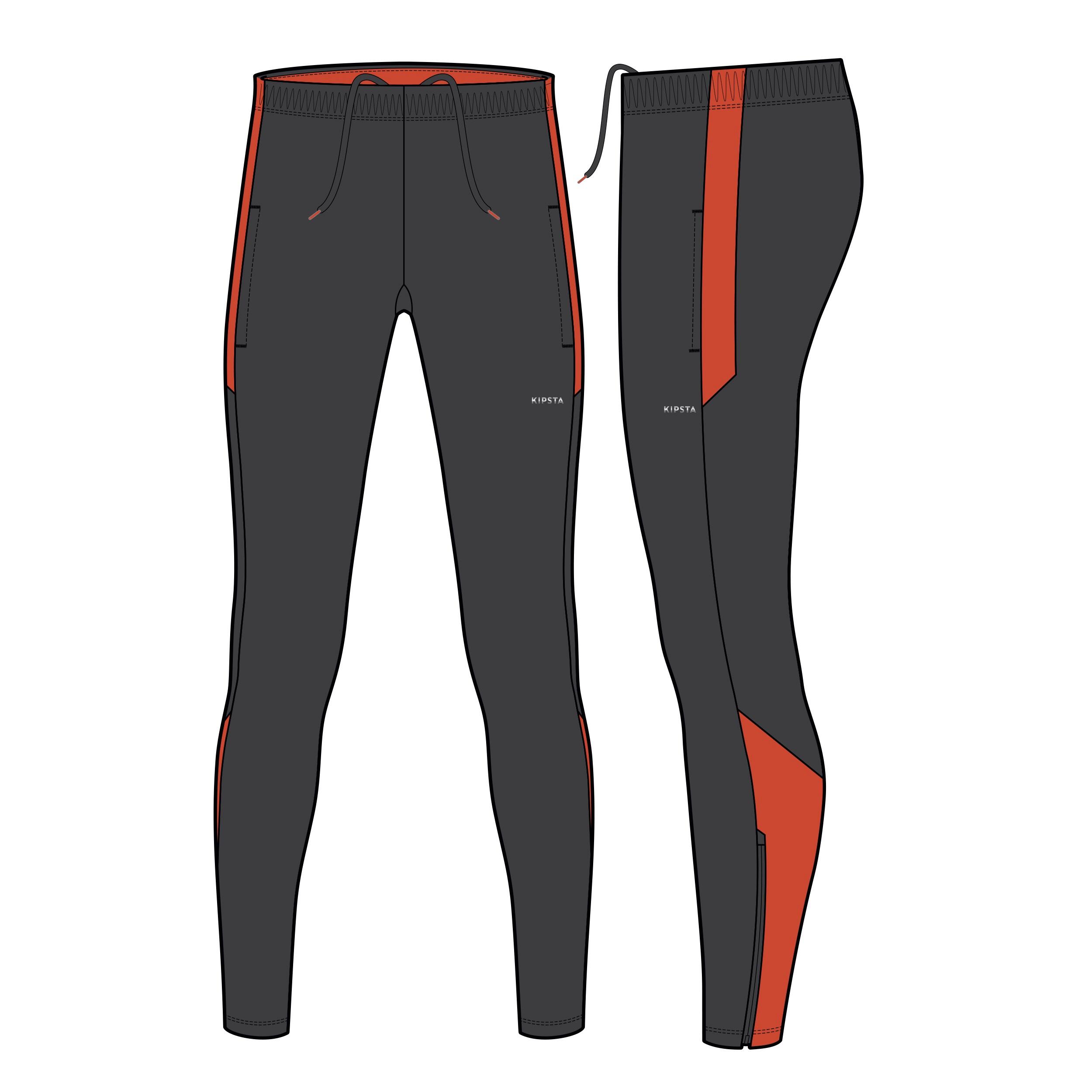 Football Bottoms Viralto Club - Anthracite Grey and Red 5/5