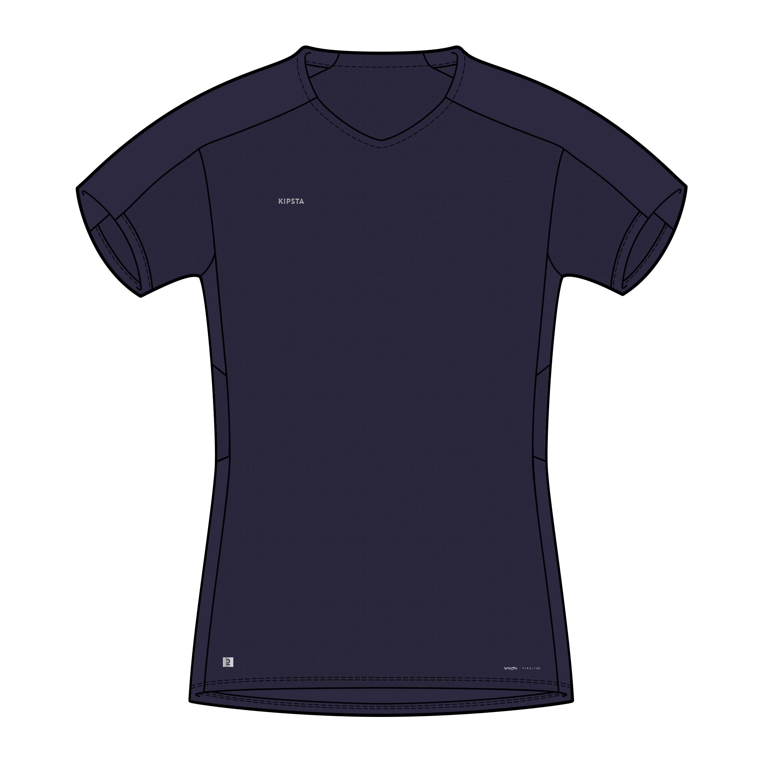 Women's Football Shirt Viralto - Plain Navy 10/10