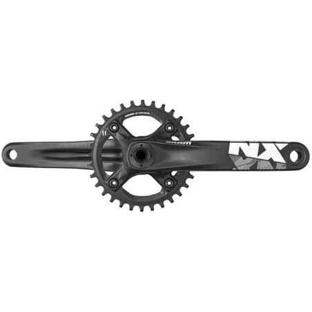 Črn enojni verižnik GXP 36T SRAM NX (24 mm 17 mm)